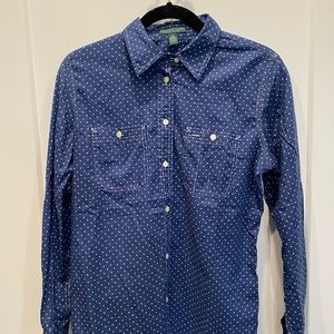 Polka Dot Fun Button Down Shirt